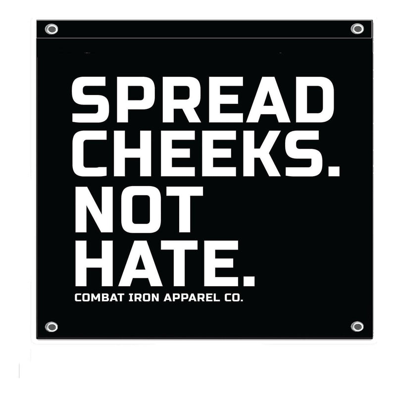 Load image into Gallery viewer, Spread Cheeks. Not Hate. 3' X 3' Wall Flag
