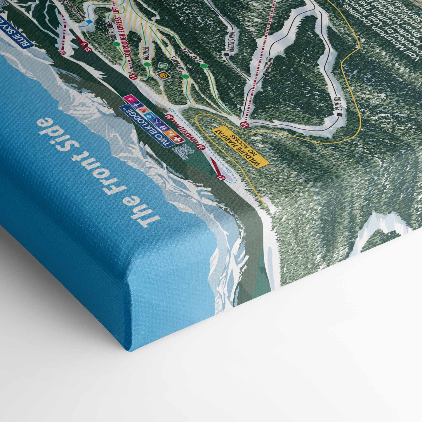 Vail Ski Resort Trail Map Poster