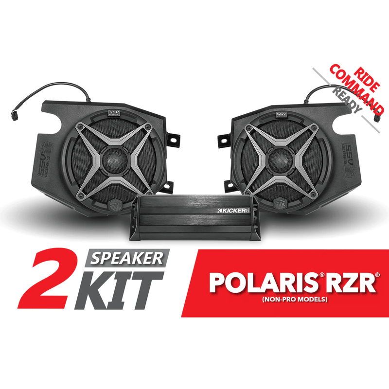 Load image into Gallery viewer, SSV Works 2 Speaker Plug &amp; Play Kit for Ride Command for 19-22 Polaris RZR
