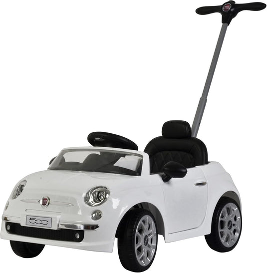 Fiat 500 Push Car with LED Lights and Music for Toddler Play