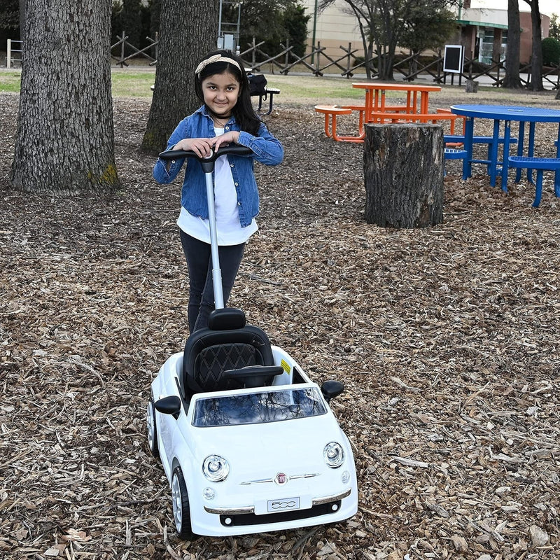 Load image into Gallery viewer, Fiat 500 Push Car with LED Lights and Music for Toddler Play
