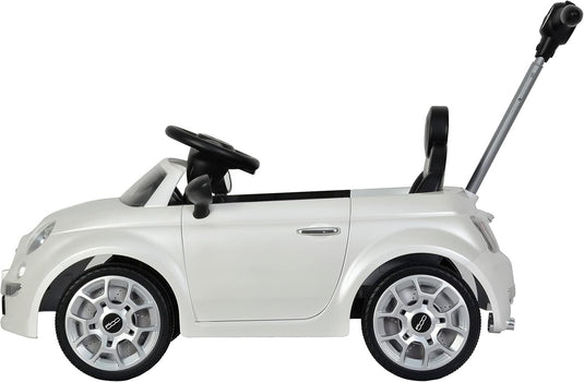Fiat 500 Push Car with LED Lights and Music for Toddler Play