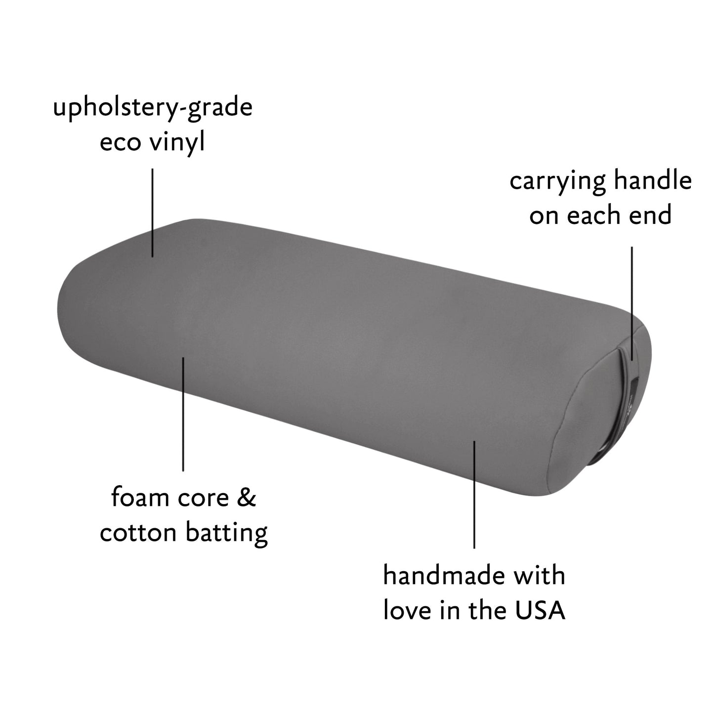 Standard Yoga Bolster - EZ Clean