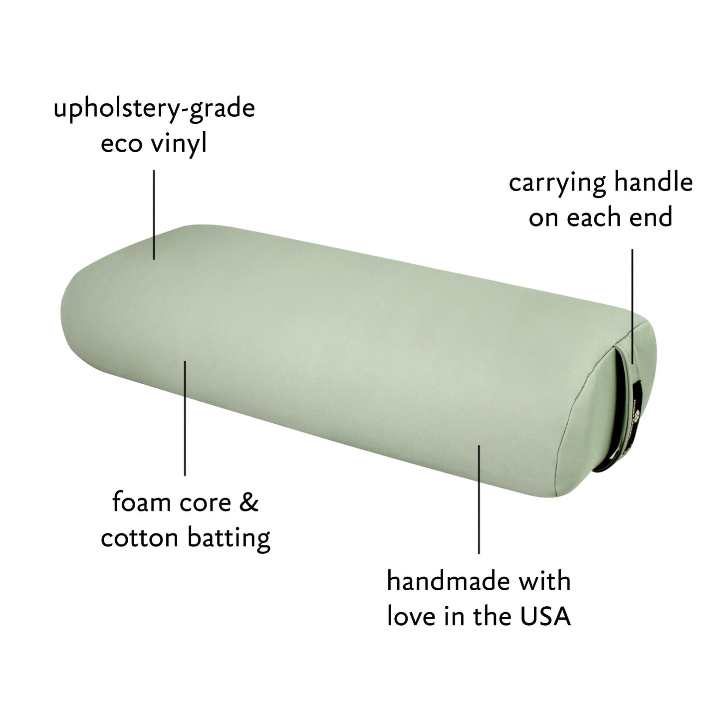 Standard Yoga Bolster - EZ Clean