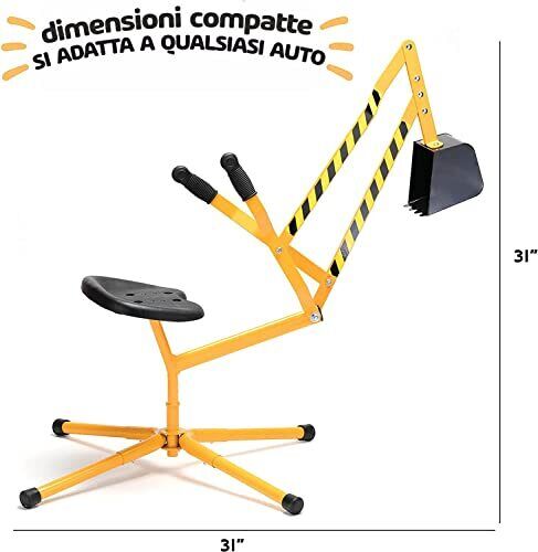 Load image into Gallery viewer, Stargo Sand Digger Kids Excavator Ride on Toy for Outdoor Sandbox Fun
