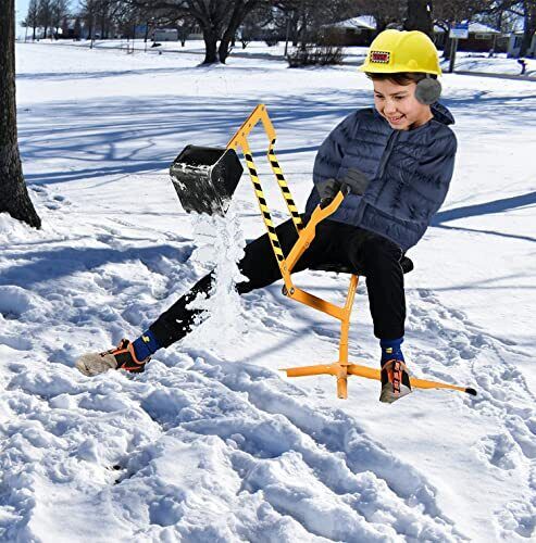 Stargo Sand Digger Kids Excavator Ride on Toy for Outdoor Sandbox Fun