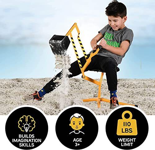 Load image into Gallery viewer, Stargo Sand Digger Kids Excavator Ride on Toy for Outdoor Sandbox Fun
