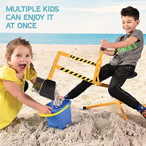 Stargo Sand Digger Kids Excavator Ride on Toy for Outdoor Sandbox Fun