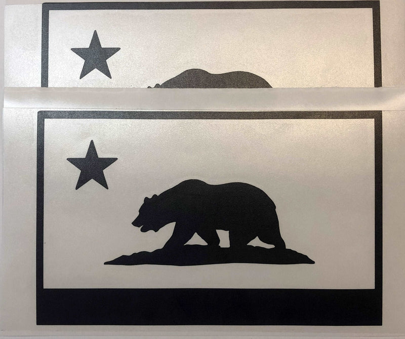 Load image into Gallery viewer, State Flag Decals - Premium Cast Matte Black Vinyl x2
