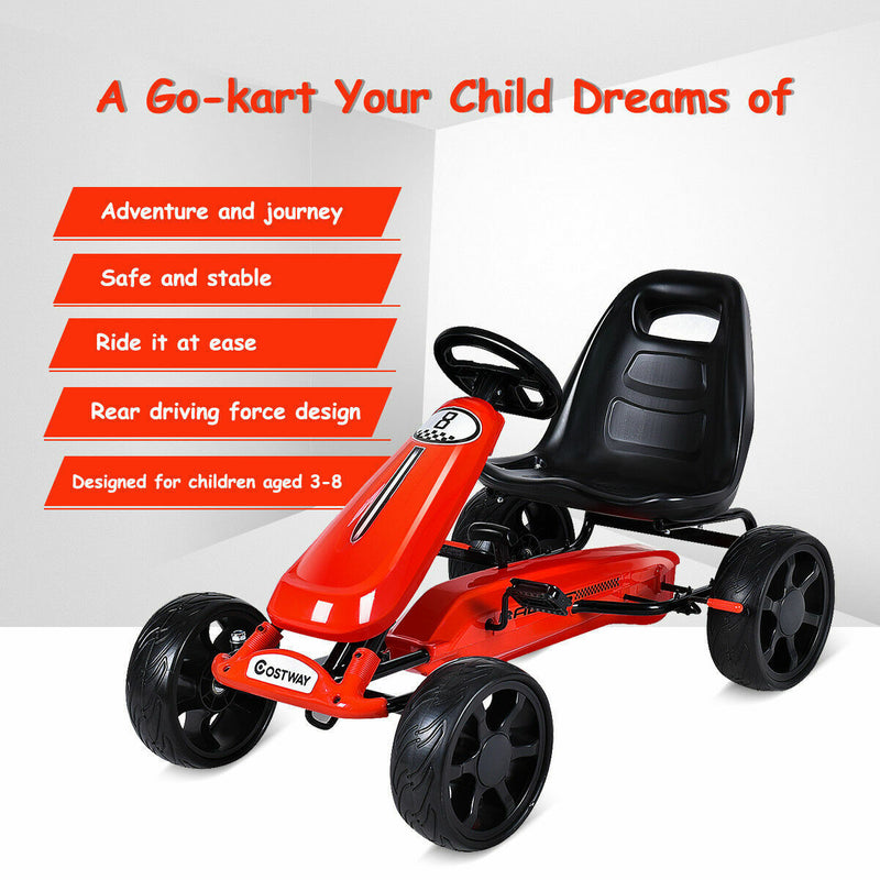 Load image into Gallery viewer, Stealth Outdoor Go Kart for Kids - Pedal Powered 4 Wheel Racer Toy
