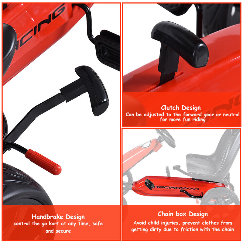 Load image into Gallery viewer, Stealth Outdoor Go Kart for Kids - Pedal Powered 4 Wheel Racer Toy
