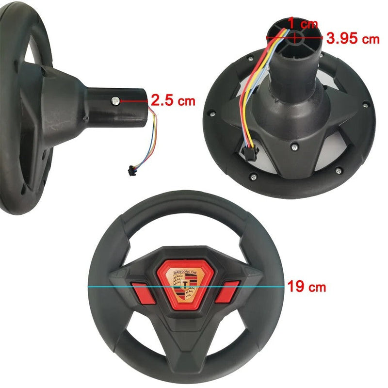Load image into Gallery viewer, Electric Car Steering Wheel for Kids HC-8188 Karting Toy Accessory
