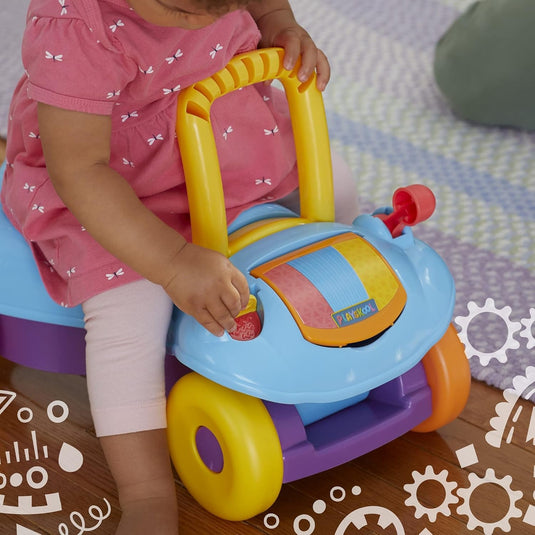 2-in-1 Toddler Ride-On and Walker Toy for Active Learning and Mobility