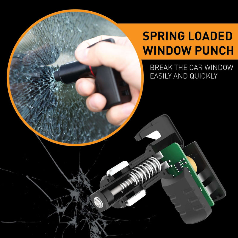 Load image into Gallery viewer, USB Car Charger Emergency Tool (Blue American Flag)
