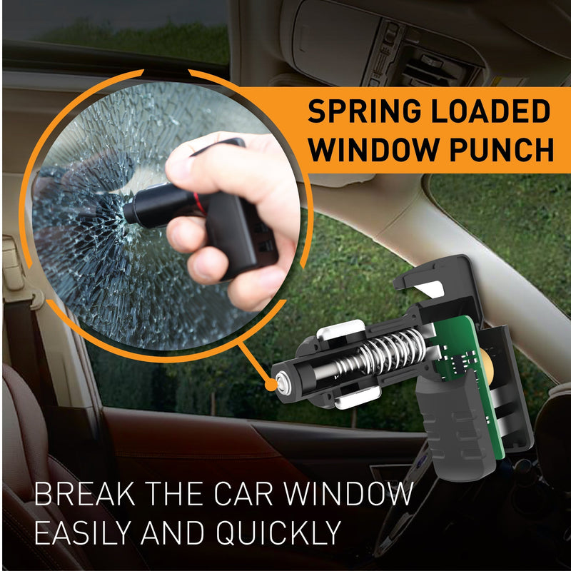 Load image into Gallery viewer, USB Car Charger Emergency Tool (Red Punisher)
