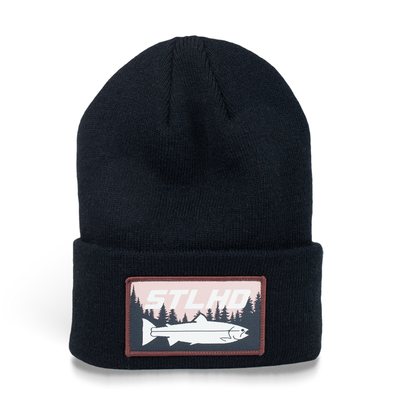 Load image into Gallery viewer, STLHD Black Mountain Knit Hat
