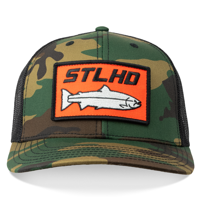 Load image into Gallery viewer, STLHD Camo Snapback Trucker Hat
