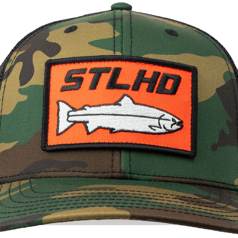 Load image into Gallery viewer, STLHD Camo Snapback Trucker Hat
