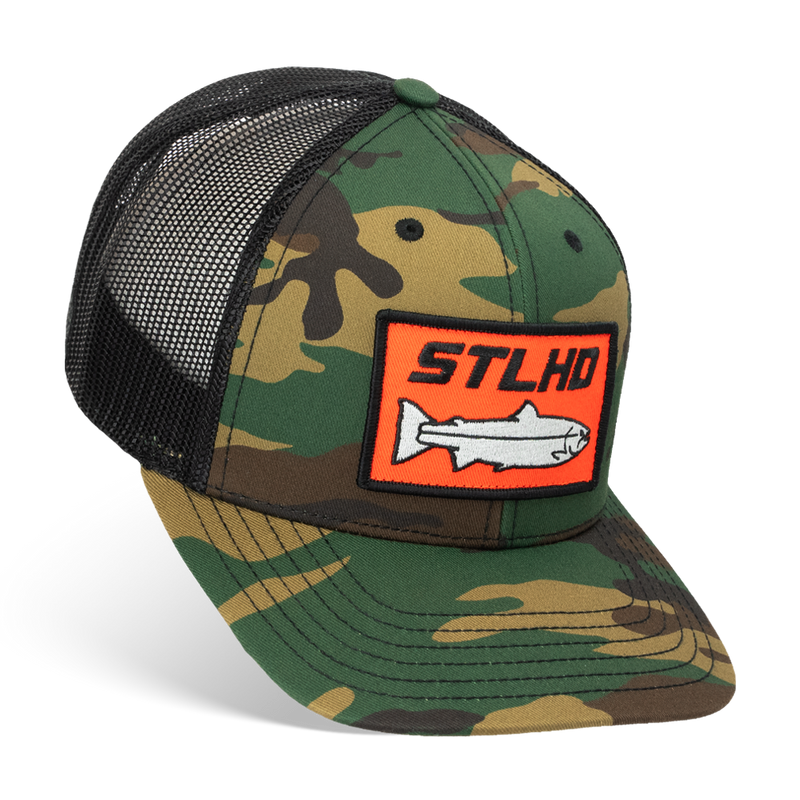 Load image into Gallery viewer, STLHD Camo Snapback Trucker Hat
