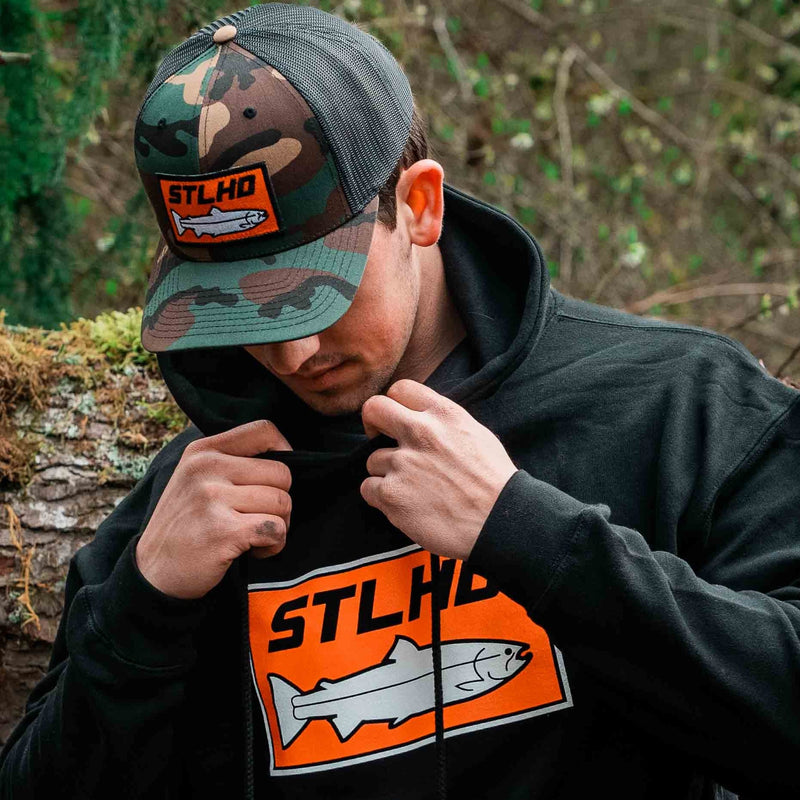 Load image into Gallery viewer, STLHD Camo Snapback Trucker Hat
