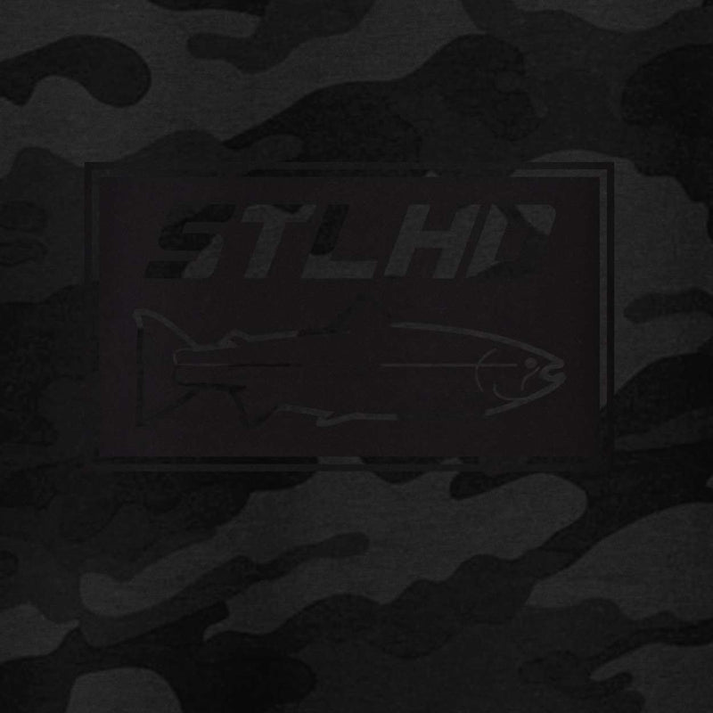 Load image into Gallery viewer, STLHD Men's Black Water Black Camo Standard Hoodie
