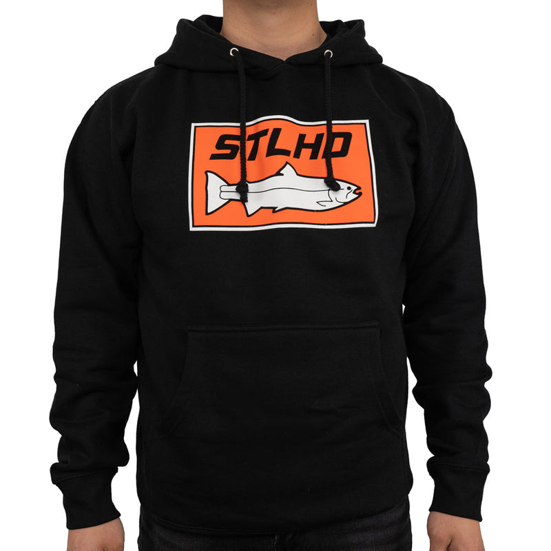 Load image into Gallery viewer, STLHD Men's Standard Logo Black Premium Hoodie
