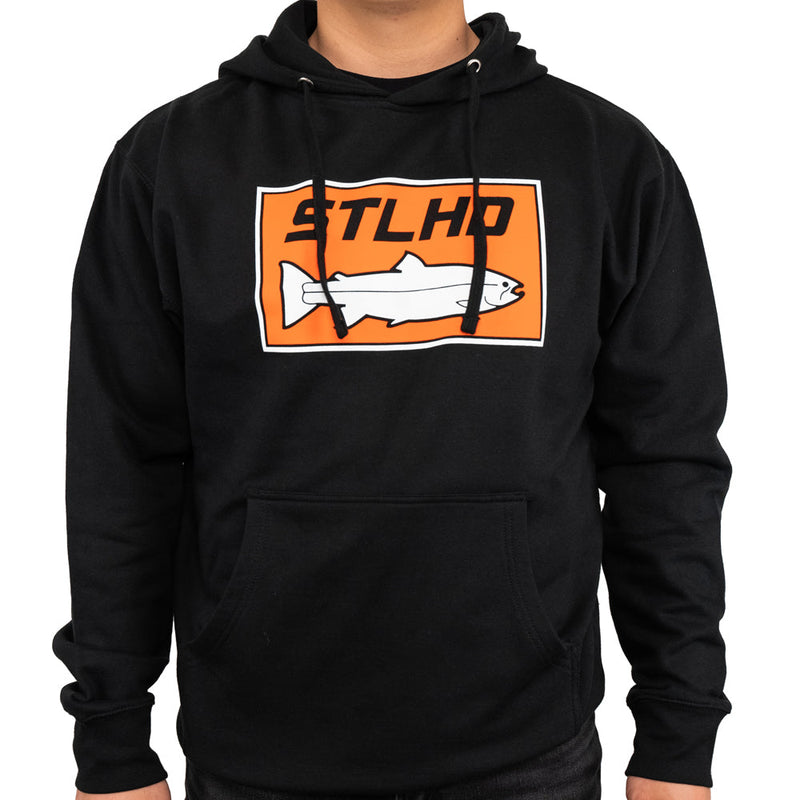 Load image into Gallery viewer, STLHD Men's Standard Logo Black Standard Hoodie
