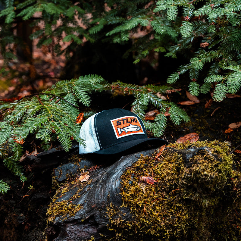Load image into Gallery viewer, STLHD Standard White &amp; Black Trucker Hat
