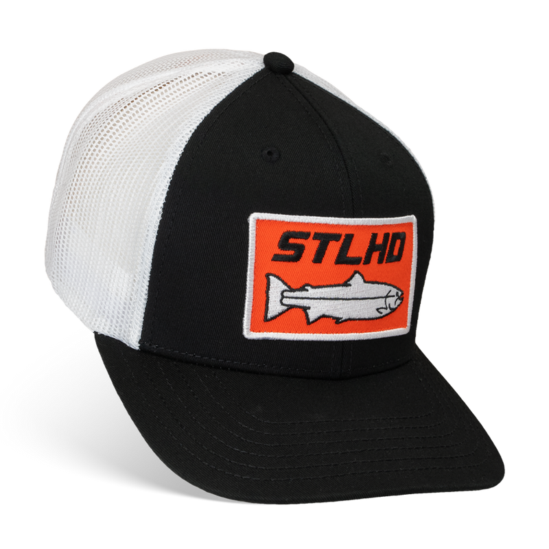 Load image into Gallery viewer, STLHD Standard White &amp; Black Trucker Hat
