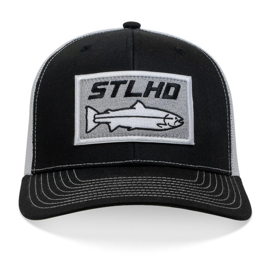 STLHD Winter Ice Black/White Trucker Snapback Hat