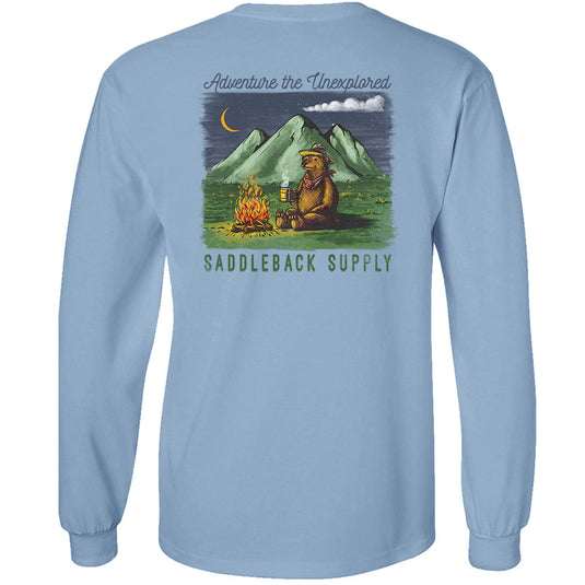 Camping Bear Long Sleeve Tee