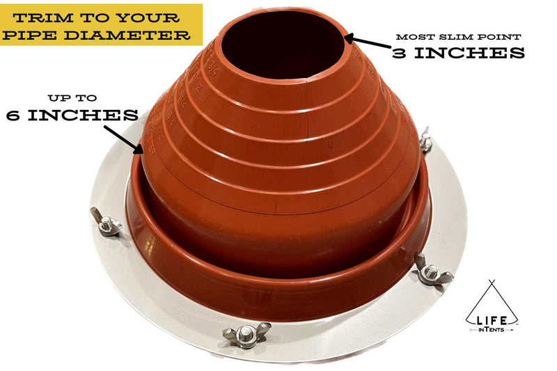 Load image into Gallery viewer, Stove Jack Flashing Kit | Tent Stove Boot | XL
