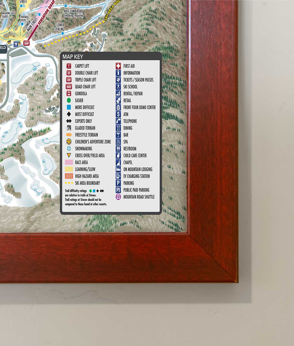 Stowe Ski Resort | Trail Map Poster