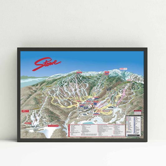 Stowe Ski Resort | Trail Map Poster