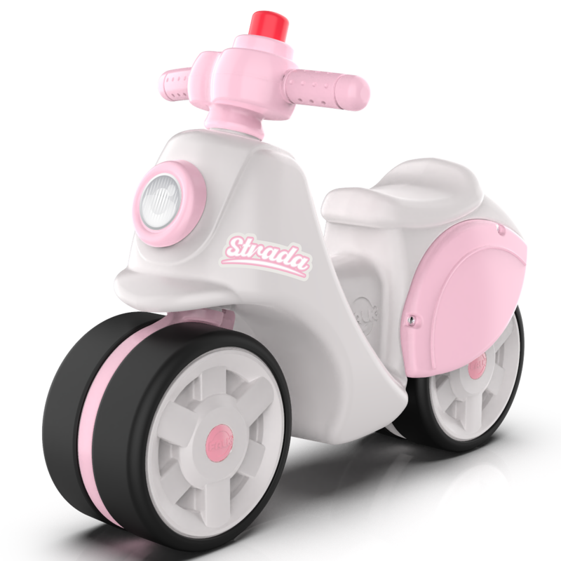 Load image into Gallery viewer, Strada Retro Ride-on Scooter for Girls: Quiet Tires, Perfect for Ages 1 and Up
