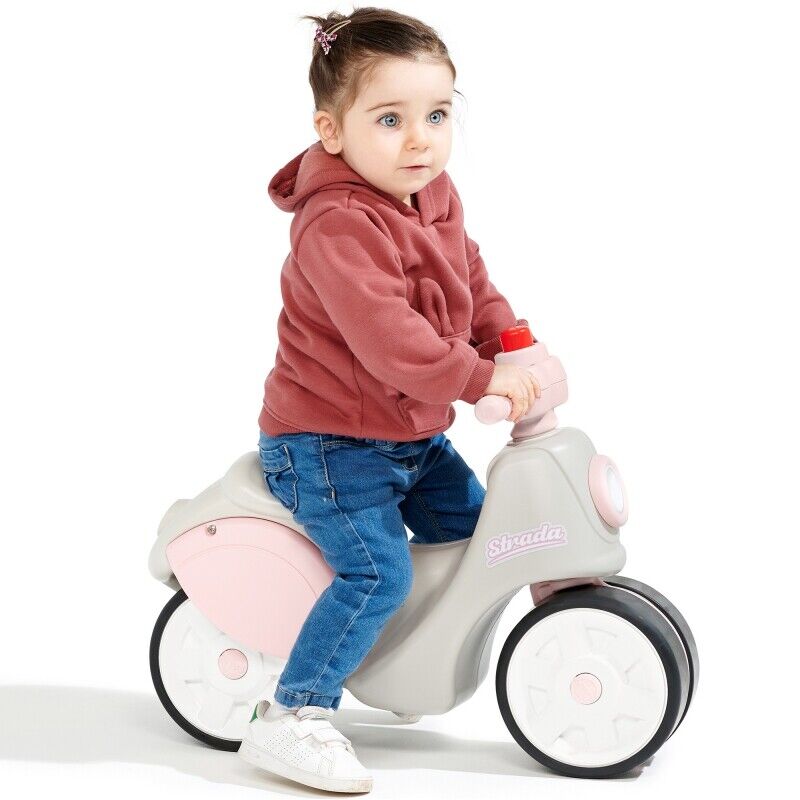 Load image into Gallery viewer, Strada Retro Ride-on Scooter for Girls: Quiet Tires, Perfect for Ages 1 and Up
