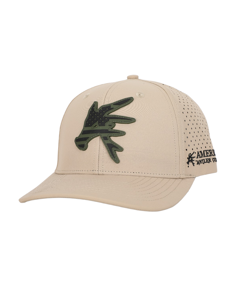 Load image into Gallery viewer, American Antler Stars and Bars Performance Snapback Hat
