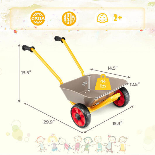 Load image into Gallery viewer, Sturdy Steel 2-Wheeler Toy Cart for Kids Ages 2 and Up
