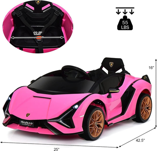 12V Kids Ride-On Car with Parent Remote Control and Spring Suspension