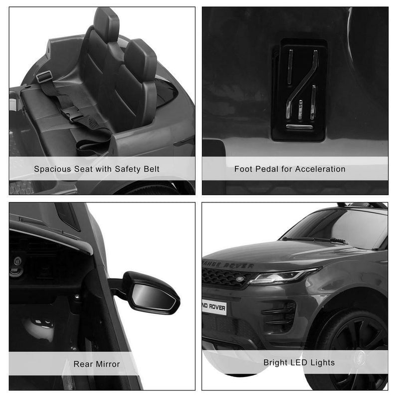 Load image into Gallery viewer, Stylish Black 12V 4-Wheel Kids Ride-On Car with Remote Control - Licensed Land Rover Design
