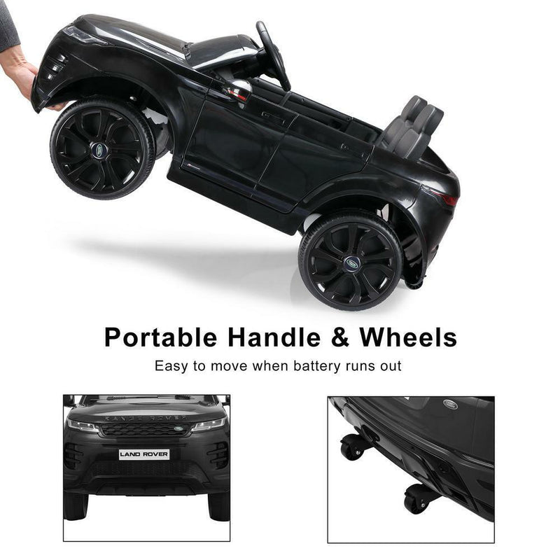 Load image into Gallery viewer, Stylish Black 12V 4-Wheel Kids Ride-On Car with Remote Control - Licensed Land Rover Design
