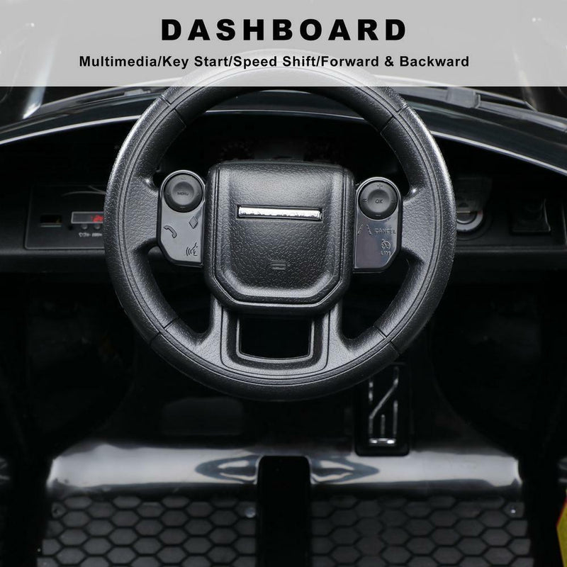 Load image into Gallery viewer, Stylish Black 12V 4-Wheel Kids Ride-On Car with Remote Control - Licensed Land Rover Design
