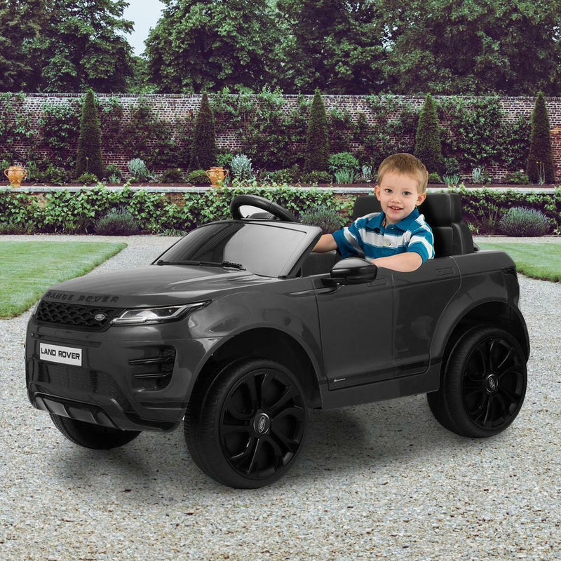 Load image into Gallery viewer, Stylish Black 12V 4-Wheel Kids Ride-On Car with Remote Control - Licensed Land Rover Design
