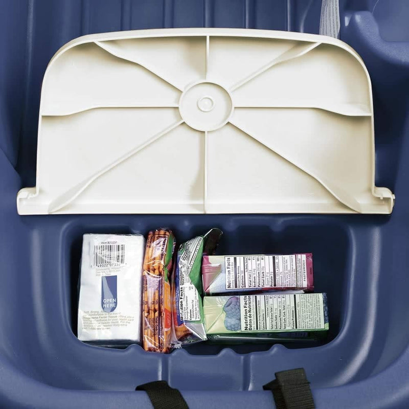 Load image into Gallery viewer, Denim Blue Kids Wagon with Cup Holders for Safe Outdoor Riding
