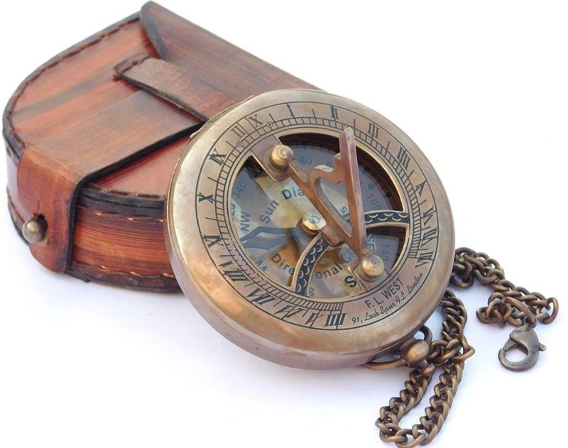 Load image into Gallery viewer, Century Pocket Sundial
