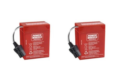 Super 6V Battery Pack for Power Wheels - Red/Black Connector - Brand New