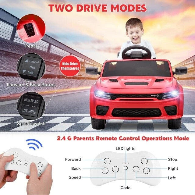 Load image into Gallery viewer, 12V Licensed Dodge Charger SRT Electric Ride-On Car for Kids
