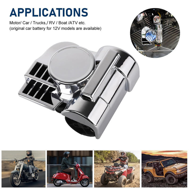 Load image into Gallery viewer, 150dB Loud 12V Air Horn for Car Motorcycle Truck Boat Pickup Train
