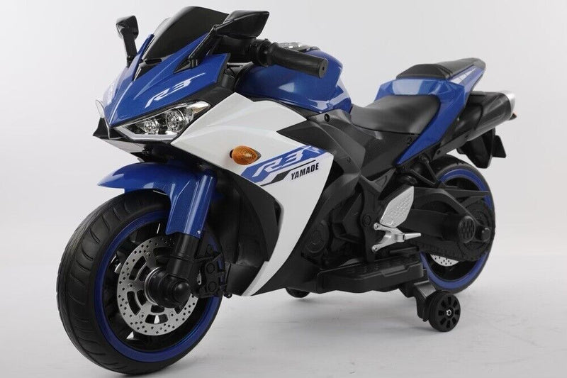 Load image into Gallery viewer, Super R3 Kids Electric Ride-On Bike with LED Lights - 12V Battery Powered Toy
