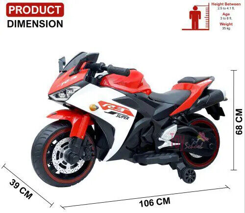 Load image into Gallery viewer, Super R3 Kids Electric Ride-On Bike with LED Lights - 12V Battery Powered Toy
